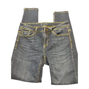Zara Basic Z1975 Denim Jeans Womens Mid Rise Skinny Ankle Blue Size 6